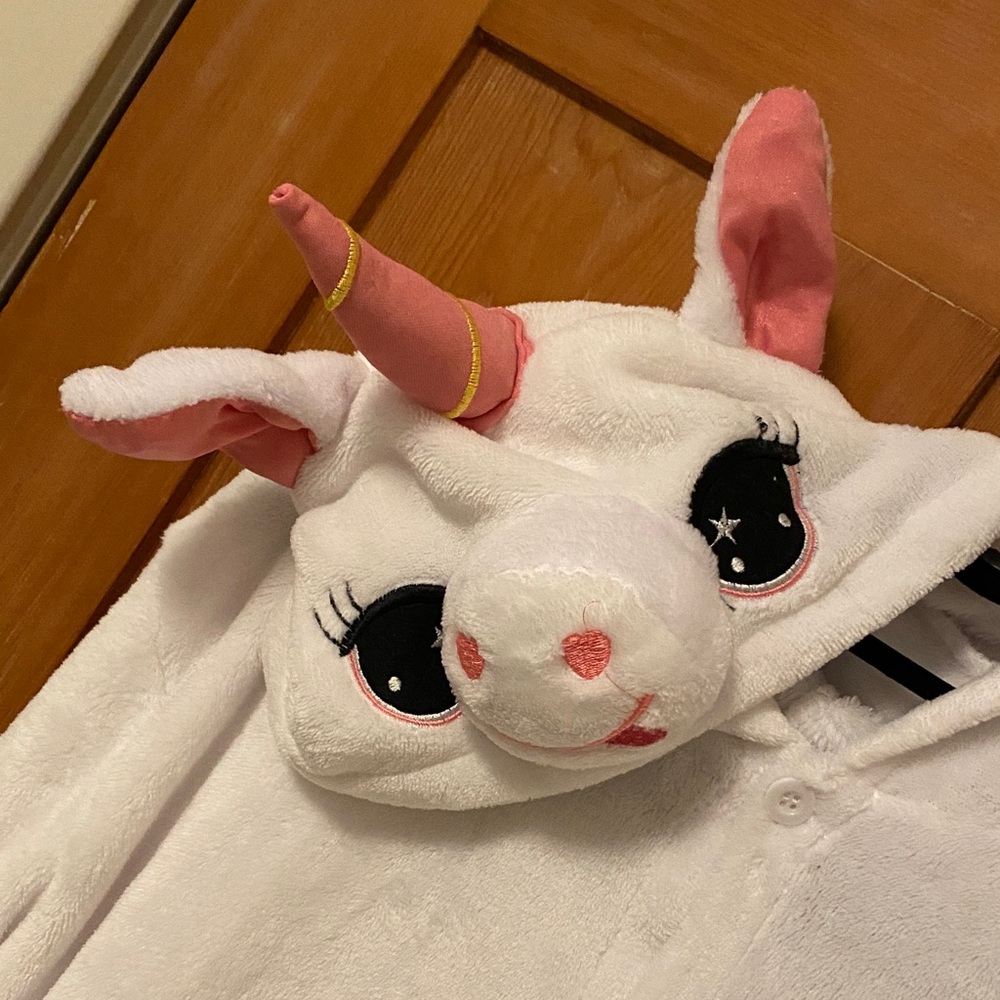 Adorable Unicorn Teen Costume - White and Pink